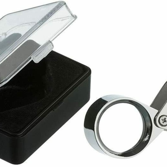 30X Magnifying Loupe Jewelry Eye Glass Magnifier Diamond Jewelers Loop Pocket - Picture 1 of 6